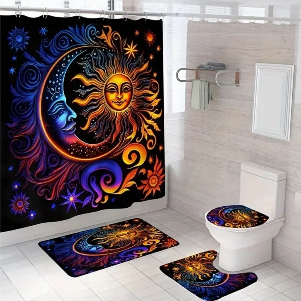 4pc Moon and Sun Bathroom Set NWT